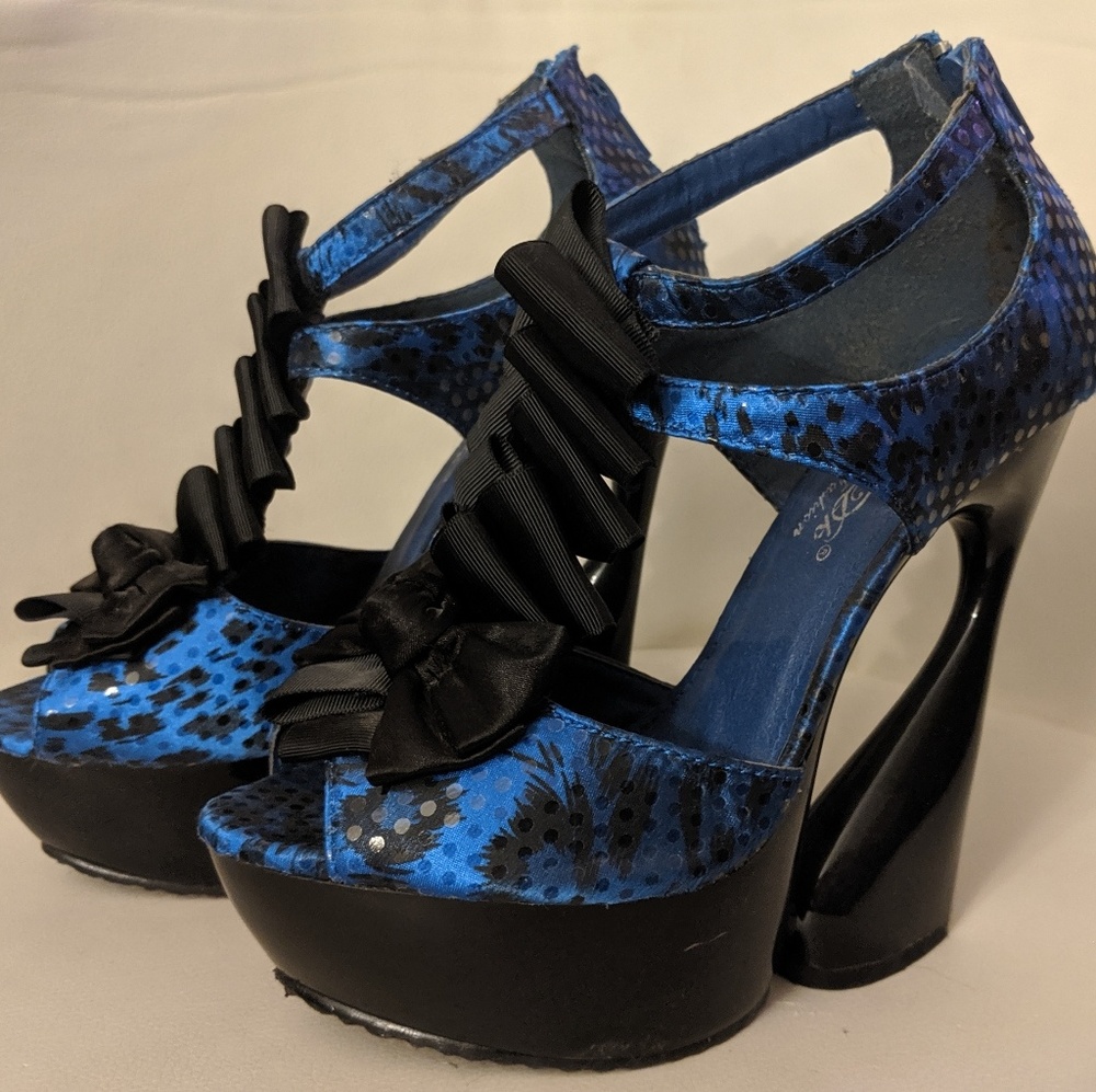 Funky chunky platform wedges